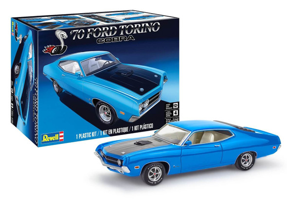 RMX14534 REVELL 1/25 Scale 1970 Ford Torino Cobra Plastic Model Kit