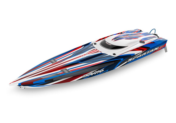 TRA57076-4ORG Traxxas Spartan Brushelss TSM TQI RTR Boat - Orange