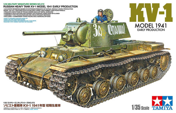 TAM35372 TAMIYA 1/35 Russian Heavy Tank KV-1 (Early 1941 Features)