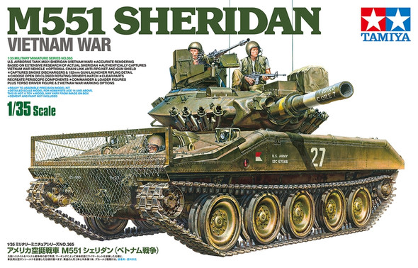 TAM35365 TAMIYA 1/35 US Airborne Tank M551 Sheridan