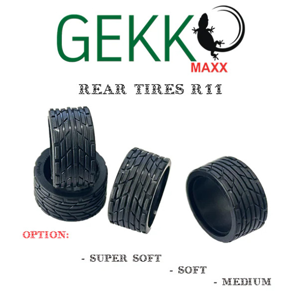 GKM-015-S GEKKO Maxx Rear Tires R11 (4pcs) - Soft