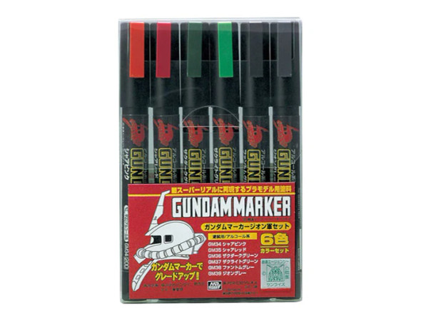 BANGMS108 BANDAI Gundam Zeon Marker Set (6 pieces)