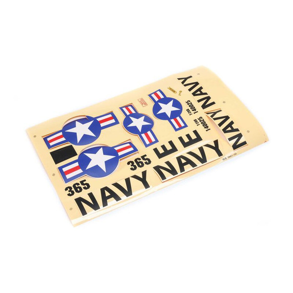 EFL08201 E-FLITE Decal Sheet: 1.1m T-28 Trojan
