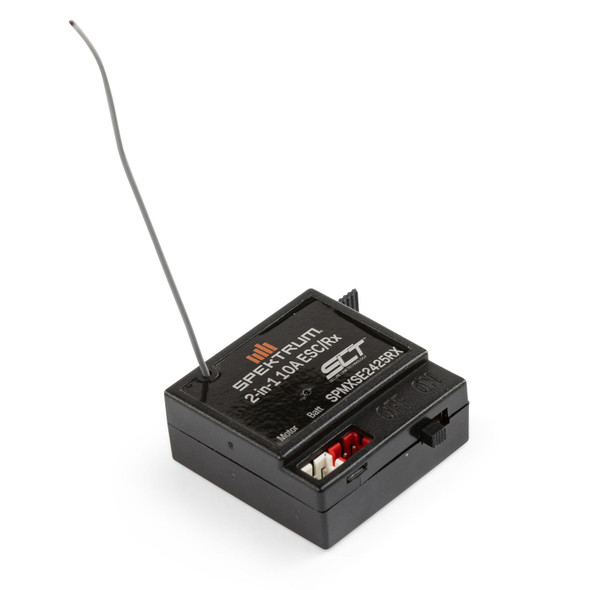 SPMXSE2425RX SPEKTRUM 10 Amp Brushed 2-in-1 ESC / SLT Receiver Combo