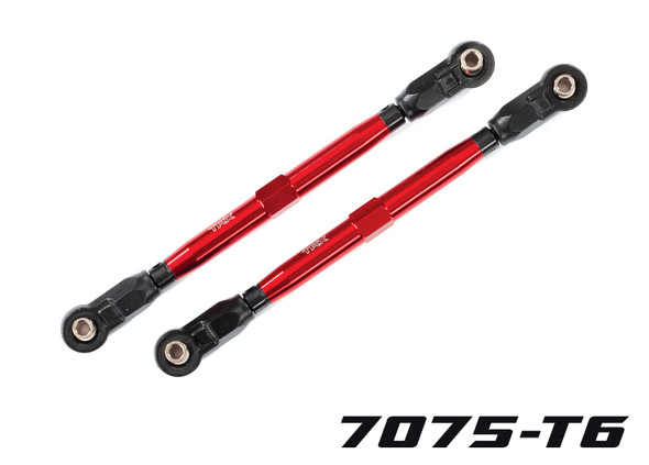 TRA8997-C TRAXXAS TUBES 119.8mm 7075-T6 Anodized Aluminum Front Toe Links for WideMaxx (2)