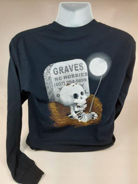 GVSGRAVETLBLU-C GRAVES RC HOBBIES Grave Long Sleeve Tee - Blue