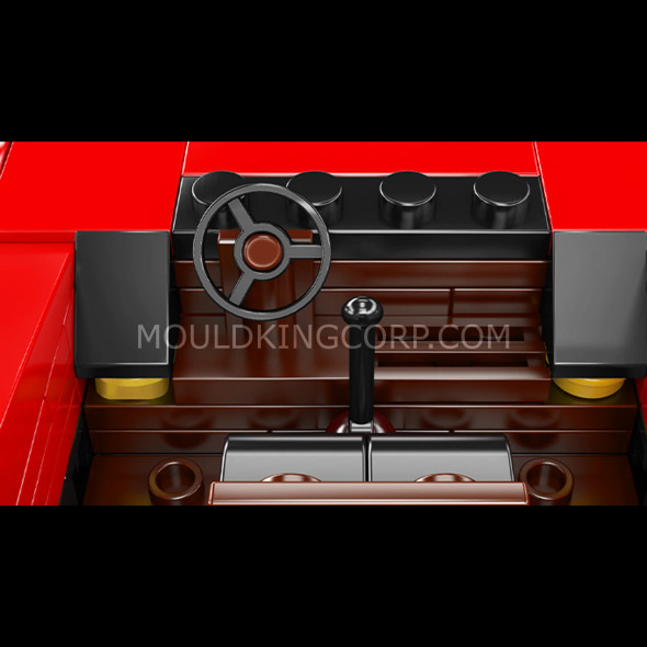 MDK27038 MOULD KING Rosso Corsa Ferrari F40 Car Model Building Kit - 338 Pieces