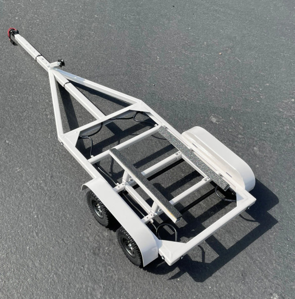 BOL5100 BOLD RC 1/10 Scale Fully Adjustable Metal Boat Trailer with LED Lights - White