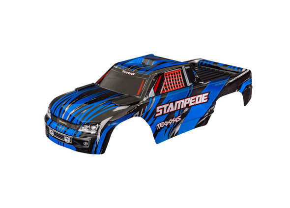 TRA3620BLUE TRAXXAS Stampede 2WD Clipless Body - Blue
