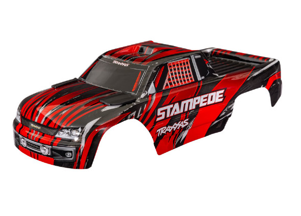 TRA3620ARED TRAXXAS Stampede 2WD Clipless Body - Red