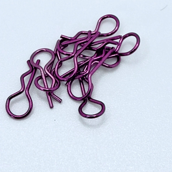 SHRCSH0713 SILVER HORSE Performance Body Clips (10 Pack) - Purple