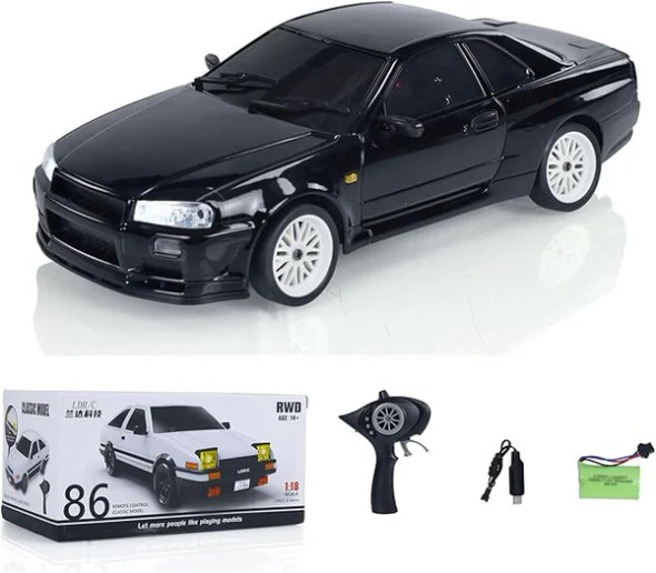 IMXLD01899BE IMEX 1/18 RWD Drift Car Skyline GT-R R34 RTR - Blue
