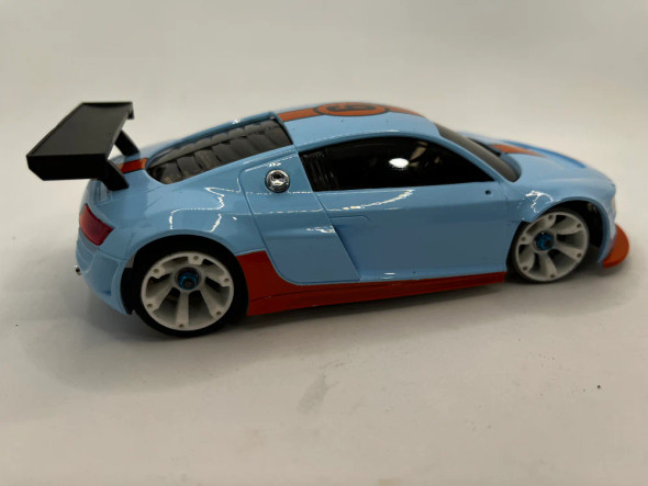 SHRCSH0510 SILVER HORSE Mini-Z Audi R8 98mm Body - Gulf Livery