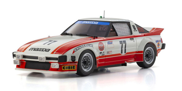 KYOMZP161R KYOSHO ASC MR04N-MM2 Mazda Savanna RX-7 (SA22C) "1979 Daytona Car No.77" - Autoscale Body Only - Red