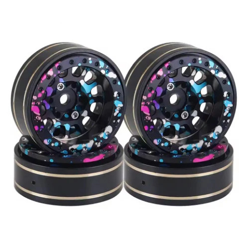 PHB7241 POWER HOBBY 1.0" Aluminum Beadlock Crawler Wheels Colorful 1/24 Axial SCX24 C10