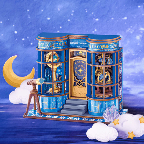 ROEDS048 ROBOTIME Rolife Magic Astronomy Shop DIY Miniature House