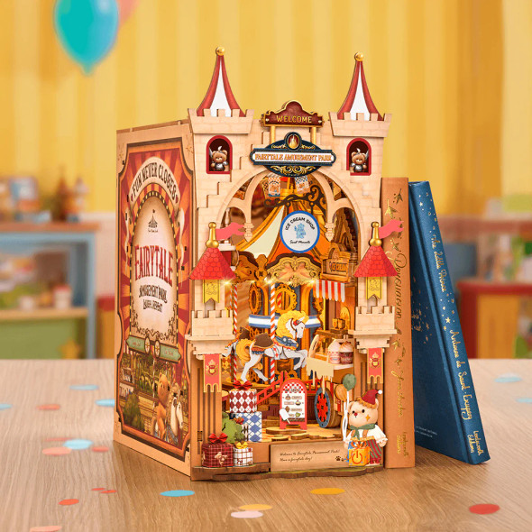 ROETGB17 ROBOTIME Rolife Fairytale Amusement Park DIY Book Nook Shelf Insert