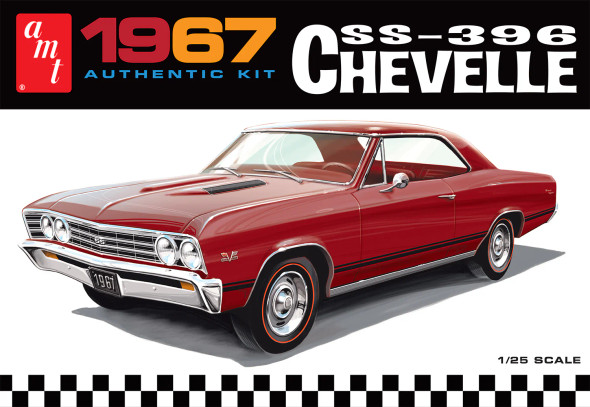 AMT1388 AMT 1/25 1967 Chevrolet Chevelle SS396 Model Kit