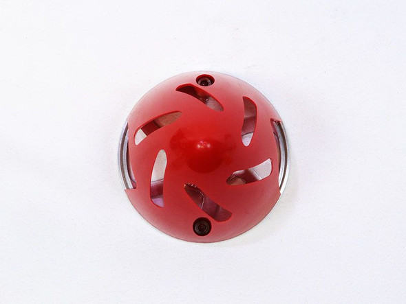 INDSPINAF63R INNOV8TIVE DESIGNS Air-Flow Spinner with Aluminum Backplate, 63mm (2-1/2") - Red
