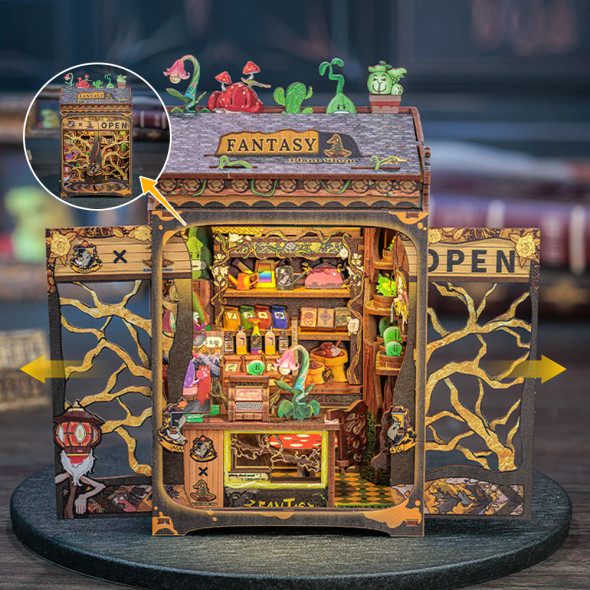 CUBMF03 CUTE BEE DIY Book Nook Kit - Fantasy Plant Shop