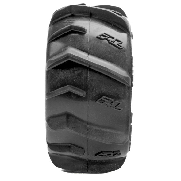 PRO1031210 PRO-LINE 1/16 Dumont Front/Rear Mounted Tires Split Six (2): Arrma Mini Kraton - Black