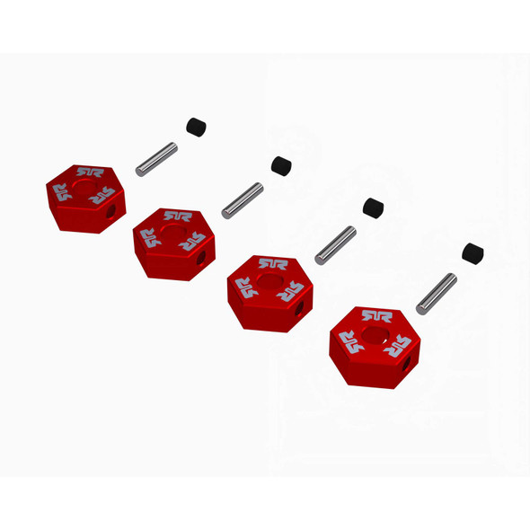 ARA-2982 ARRMA 12mm Metal Wheel Hex Set (4) - Red