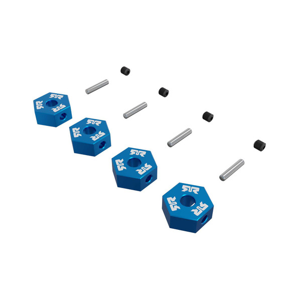 ARA-3116 ARRMA 12mm Metal Wheel Hex Set (4) - Blue