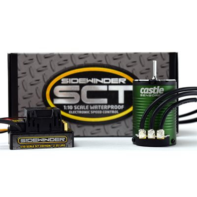 CSE010012302 CASTLE CREATIONS Sidewinder SCT WP Combo with 1410-3800Kv Sensored Motor