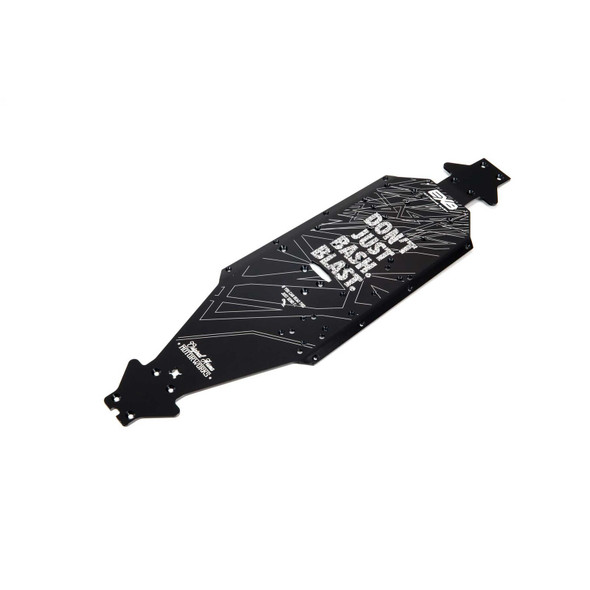 ARA320570 ARRMA Aluminum Chassis CNC 7075 T6 LWB, Black: EXB