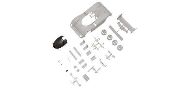 KYOMZN239 KYOSHO Jaguar XJR-14 White Body Set (w/Rims)