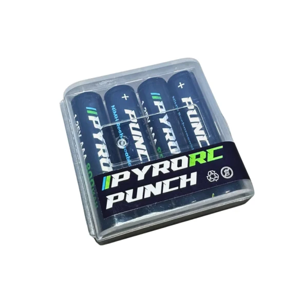 PYROPRC500 PYRO RC Punch 800mAh NiMH AAA Rechargeable Batteries (4pcs)