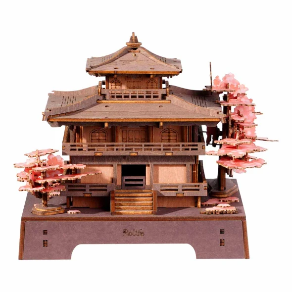 ROETGA07 ROBOTIME Rolife Sakura Pavilion 3D Wooden Puzzle