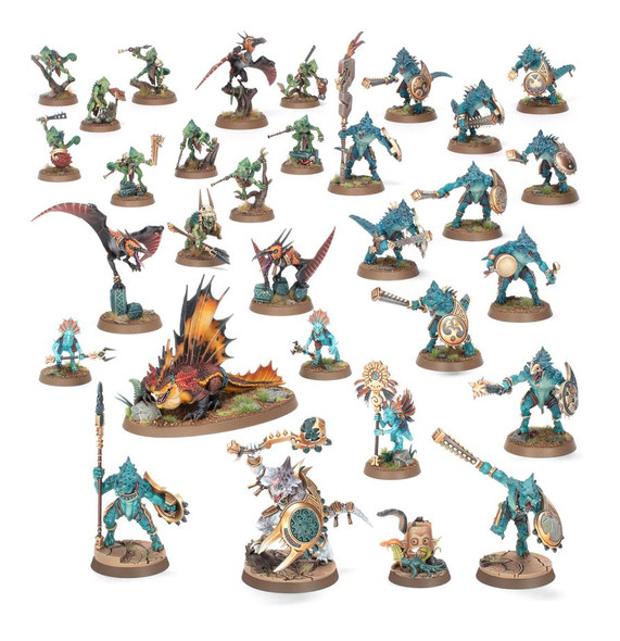 WH70-19 WARHAMMER Spearhead: Seraphon - Sunblooded Prowlers