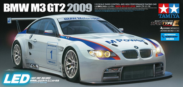 TAM58449 TAMIYA 1/10 RC BMW M3 GT2 2009 Race Car Kit
