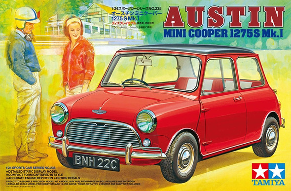 TAM24235 TAMIYA 1/24 Austin Mini Cooper 1275S Mk. 1 Plastic Model Kit