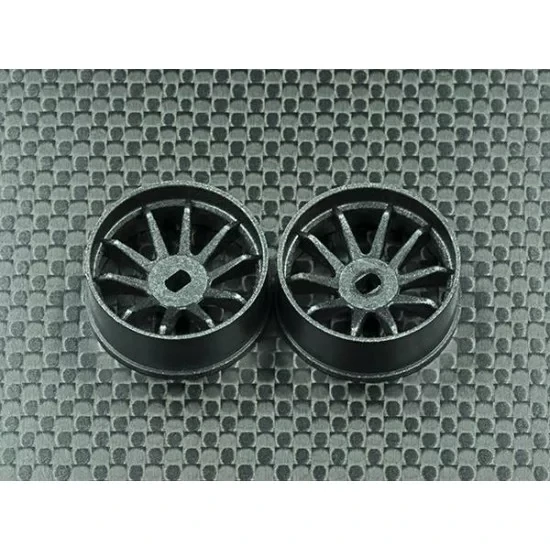 GLRWHC003-1 GL RACING 4WD R10 Machine Cut Carbon Rim Narrow Front (2pcs) - Offset 1