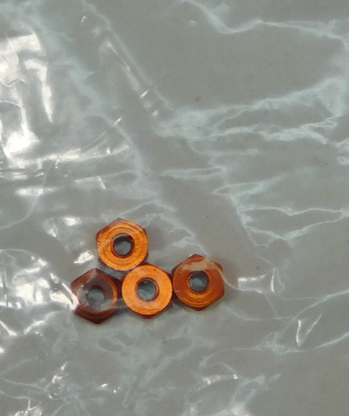 GVSM2ORG GRAVES RC HOBBIES M2 Hex Nylon Locknut - Orange
