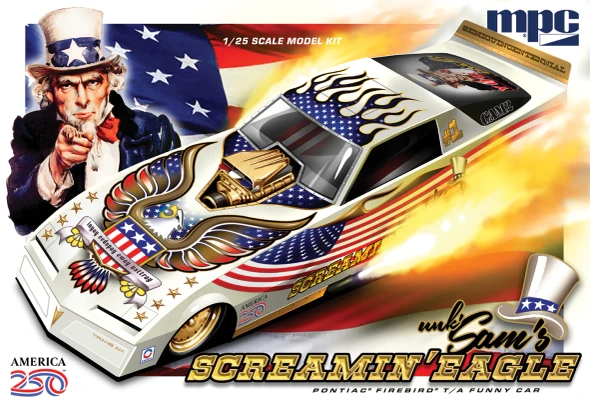 MPC1044 MPC 1/25 Firebird Funny Car 250th USA Anniversary Scale Model Kit