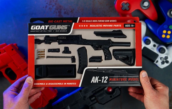 GOAAK12-BLACK GOAT GUNS 1/3 Scale AK12 Model - Black
