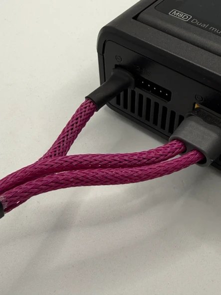 SHRCSH0830-P SILVER HORSE RC Quick Draw Battery Charging Cable - 2mm Bullet - Purple