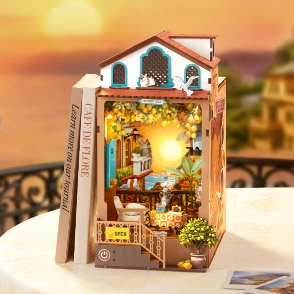 ROETGB18 ROBOTIME Rolife Sunset Isle DIY Book Nook