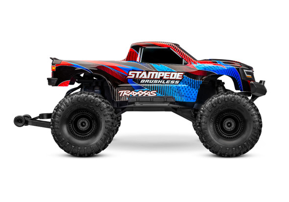 TRA136454-4RED TRAXXAS 1/10 Stampede 2WD Brushless Monster Truck - Red