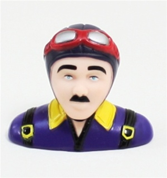 ABMPC001050B Airborne Models PILOT STATUE 50mm tall, blue/purple