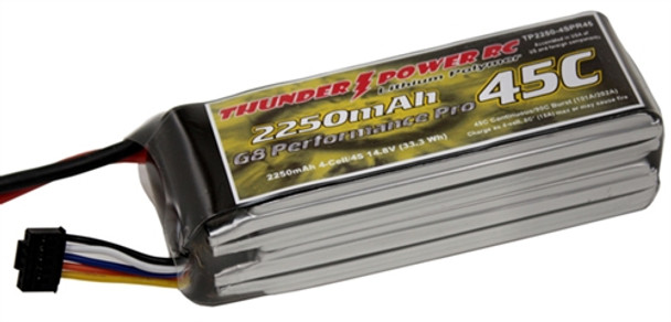 BATL2250X4G845 Thunder Power 2250mAh 4S 14.8V G8 Performance Pro 45C LiPo