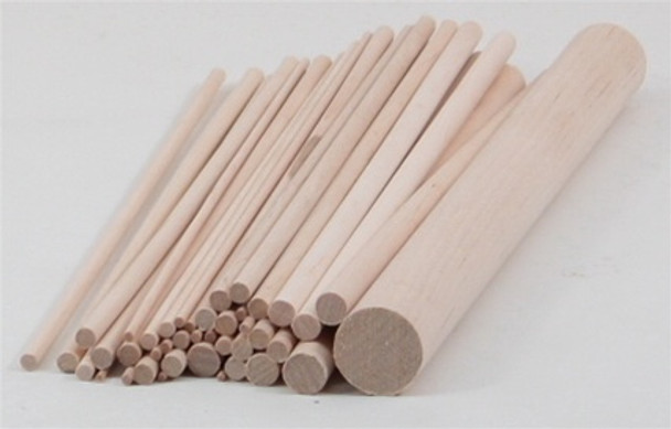 BNM5340 BUD NOSEN MODELS BIRCH DOWEL ECONOMY PACK