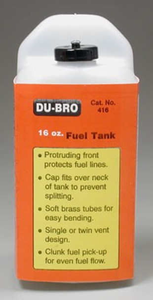 DUB416 Dubro S16 Square Fuel Tank 16 oz