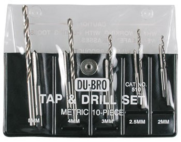 DUB510 Dubro Tap & Drill Set Metric (10)