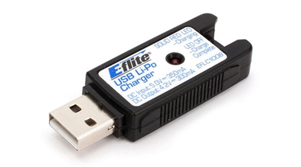 EFLC1008 E-flite 1S USB Li-Po Charger, 300mA