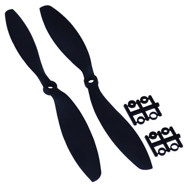 GEM9047NCLR GEMFAN 9 x 4.7 Nylon/Carbon Propeller, Left/Right Pair