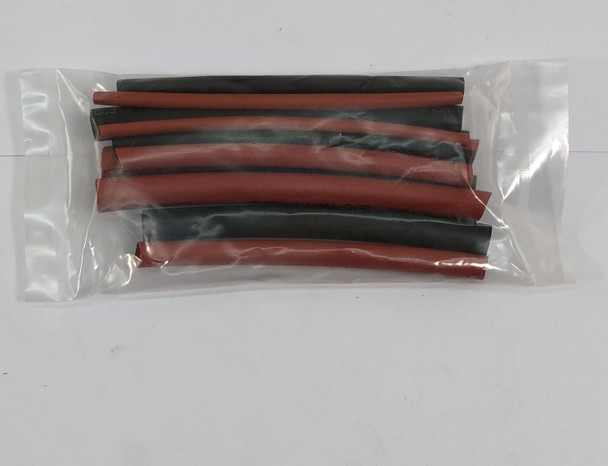 KTHSCOMBO GRAVES RC HOBBIES HeatShrink Combo 2mm, 4mm, 6mm, and 10mm, (2pc) 3" each, Black/Red